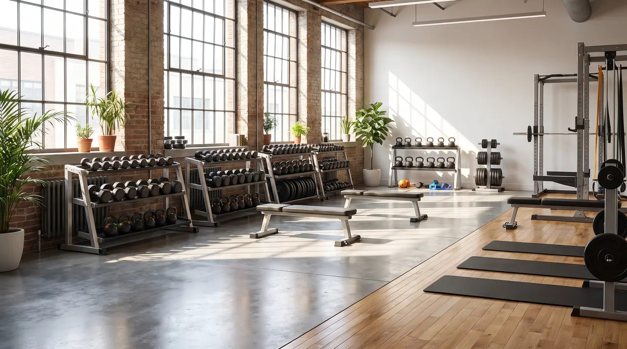 Typical working environment for independent gyms and fitness studios